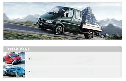 Select your used Mercedes-Benz van here